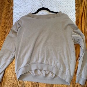 tan sweatshirt